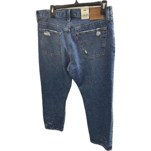 Levi's Premium 501 Original Cropped Women's Sz 31x26 Button Fly Distressed Jeans - Picture 2 of 16